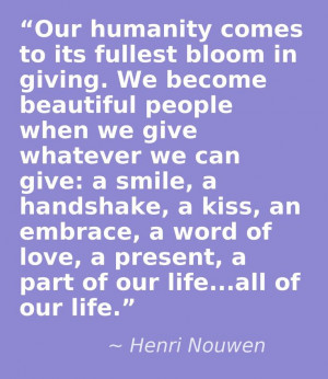 Henri Nouwen, a true man of God with words, worth listening to.