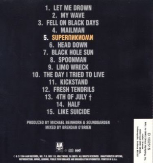 Soundgarden Superunknown Back Image