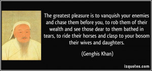 Genghis Khan Quotes Genghis khan quote