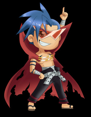 Kamina Gurren Lagann Quotes Gurren lagann - kamina chibi