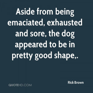 Aside From Being Emaciated, Exhausted And Sore, The Dog Appeared To Be ...