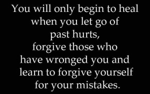 Forgive yourself.