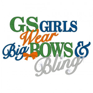Sayings (3505) ...Pirate Girls Bows & Bling 5x7