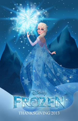 Frozen: Elsa Fan Poster by Cor104