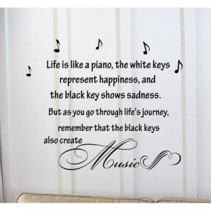 that the black keys also create music wall art inspirational quotes ...
