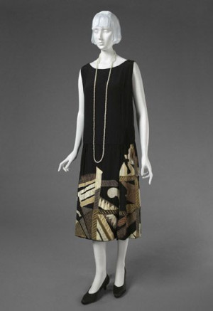 Evening Dress: ca. 1926, embroidery designed by Natalia Sergeyevna ...