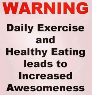 Healthy eating leads to increased awesomeness