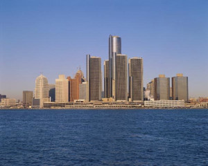 Detroit Skyline Buildings
