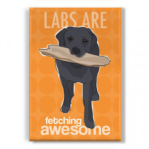 Black Lab Gifts Fridge Magnets Funny Sayings Labrador Retriever ...