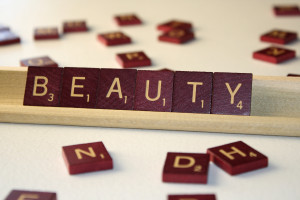 ... the word Beauty spelled in Scrabble tiles - Dimensions: 3888 × 2592