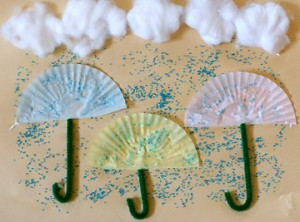 Rainy Day Umbrella Preschool Craft What You Need Sheet of Paper ...