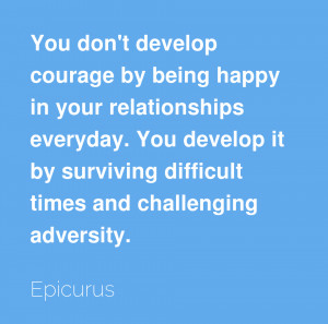 ... You develop it by surviving difficult times and challenging adversity