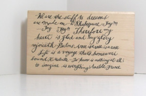 THE RIGHT STUFF QUOTES Rubber Stamp Background
