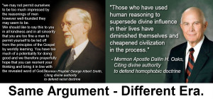 George A Smith and Dallin H Oaks quotes on racism and homophobia