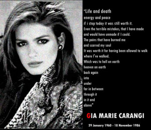 related pictures gia carangi quotes