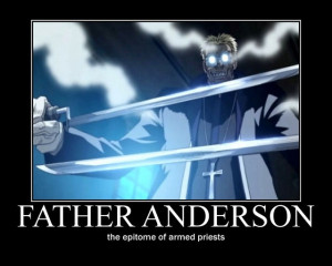 Hah!! Father Anderson - Hellsing