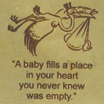 Our ten standard baby quotes (text actually engraved is shown in red ...