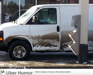 ... friend saw today looked like a Bob Ross Canvas thanks to dirty snow