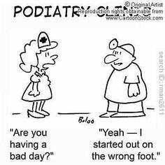 ... the wrong foot? Try letting us help you with foot and ankle pain. More