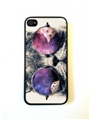 Galaxy Hipster Cat iPhone 5s Case - For iPhone 5s- Designer TPU Case ...
