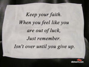 Keep Your Faith Quotes - Bing Images