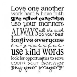 House Rules of Love One Another wall sayings/quote vinyl lettering ...