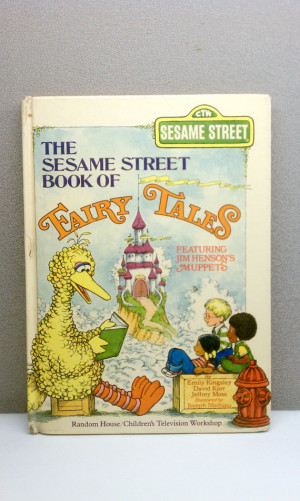 1975 Sesame Street Book of Fairy Tales Vintage Childrens Book