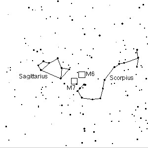 M7, Ptolemy's Cluster, inScorpius