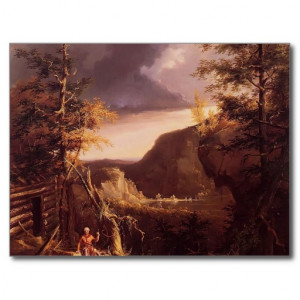 Thomas Cole- Daniel Boone Sitting at the Door Postcards