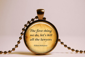 Shakespeare Quote Pendant, Inspirational Quote Necklace, Shakespeare ...