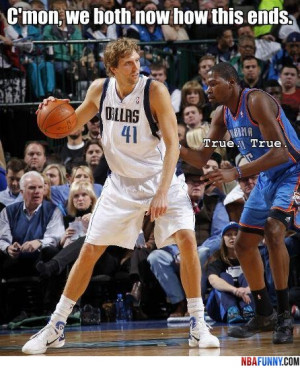 Dirk's Impossible-to-Guard Fadeaway | NBA Funny Pictures