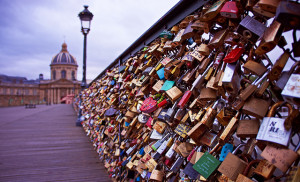 Pont Des Arts Love Locks Bridge in Paris