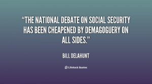The national debate on Social Security has been cheapened by ...
