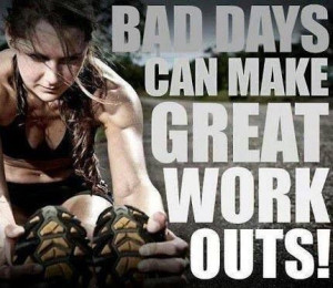 Bad day? Sweat it out!