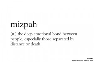 ... two people mizpah emotional bond emotional connection between people