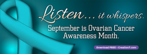 Ovarian Cancer Awareness Facebook Cover