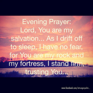 Evening Prayer: no fear as I drift off to sleep... #quote #devotion # ...