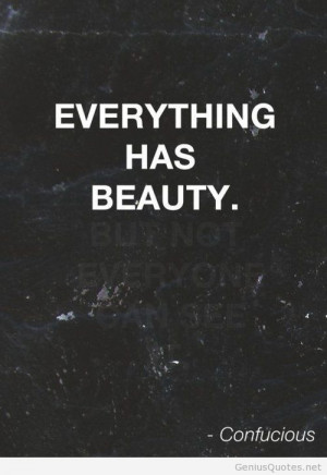 Beauty hidden quote with image
