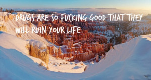 CK quotes make for oddly satisfying motivational posters drugs ruin ...