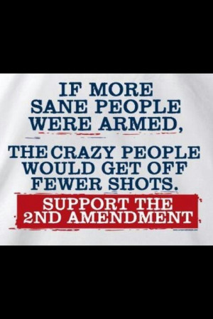 2nd amendment - It's not there for defense of America, it's for 