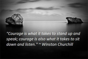 ... Wallpaper on Courage Quote by Winston Churchill : Quote on Courage