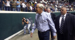 Ron Paul waves to a crowd. | AP Photo