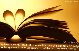 ... Is Like An Open Book It Depends On How You Read Me - Friendship Quote