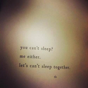 let's can't sleep together