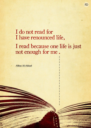 ... read because one life is just not enough for me.” #bookworm #quote