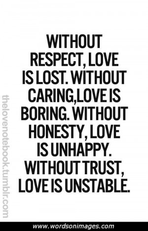 Love and respect quotes