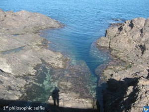 1st Philosophic Selfie - Vadim Kotelnikov, shadow, sea, France