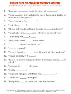 the image to view and print the charlie sheen quotes game full size