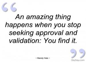 an amazing thing happens when you stop mandy hale