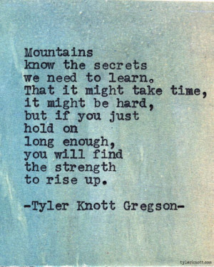 Quote #Strength Mountain Quote, Crossword Puzzles, Quotes ...